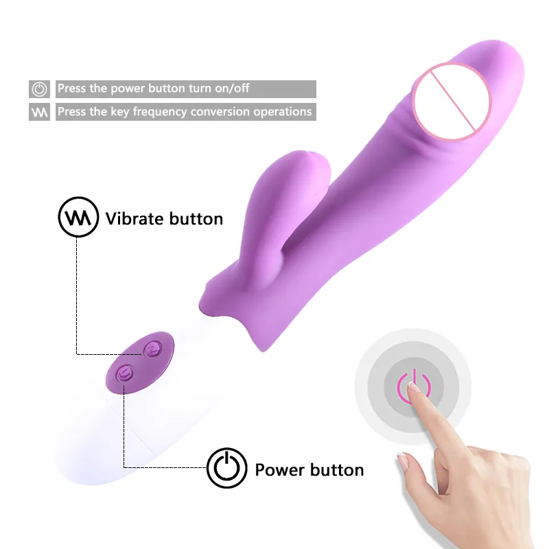 G-punkt Kaninchen Vibrator für Frauen Klitoris Nippel Dual Stimulator Dildo Vibrator Massagegerät Anal Vibratoren sexy Spielzeug Erwachsene 18