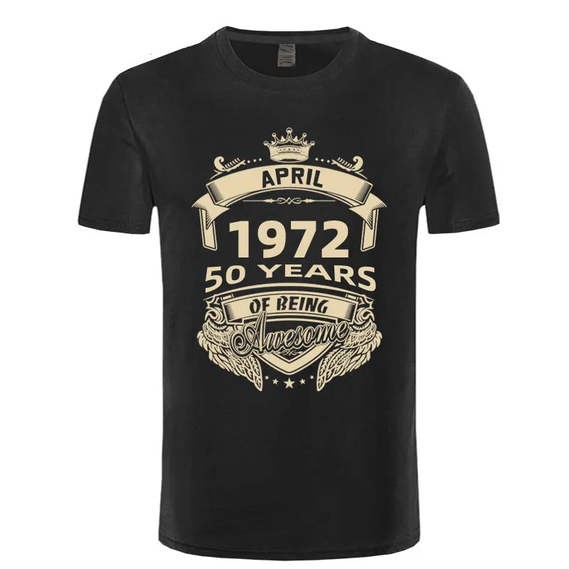 Born In 1972 50 Years Of Being Awesome T Shirt January February April May June July August September October November December 220520