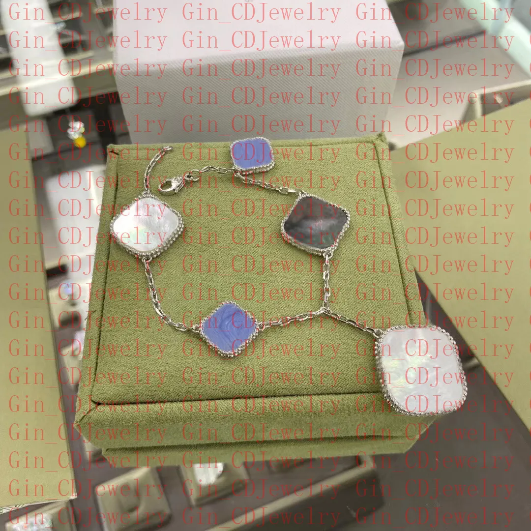 Designer Classic Lucky Clover Diamond Armband 18K guldpläterade damer och tjejer Alla hjärtans dag Mors dag Förlovnings smycken blekna gratis