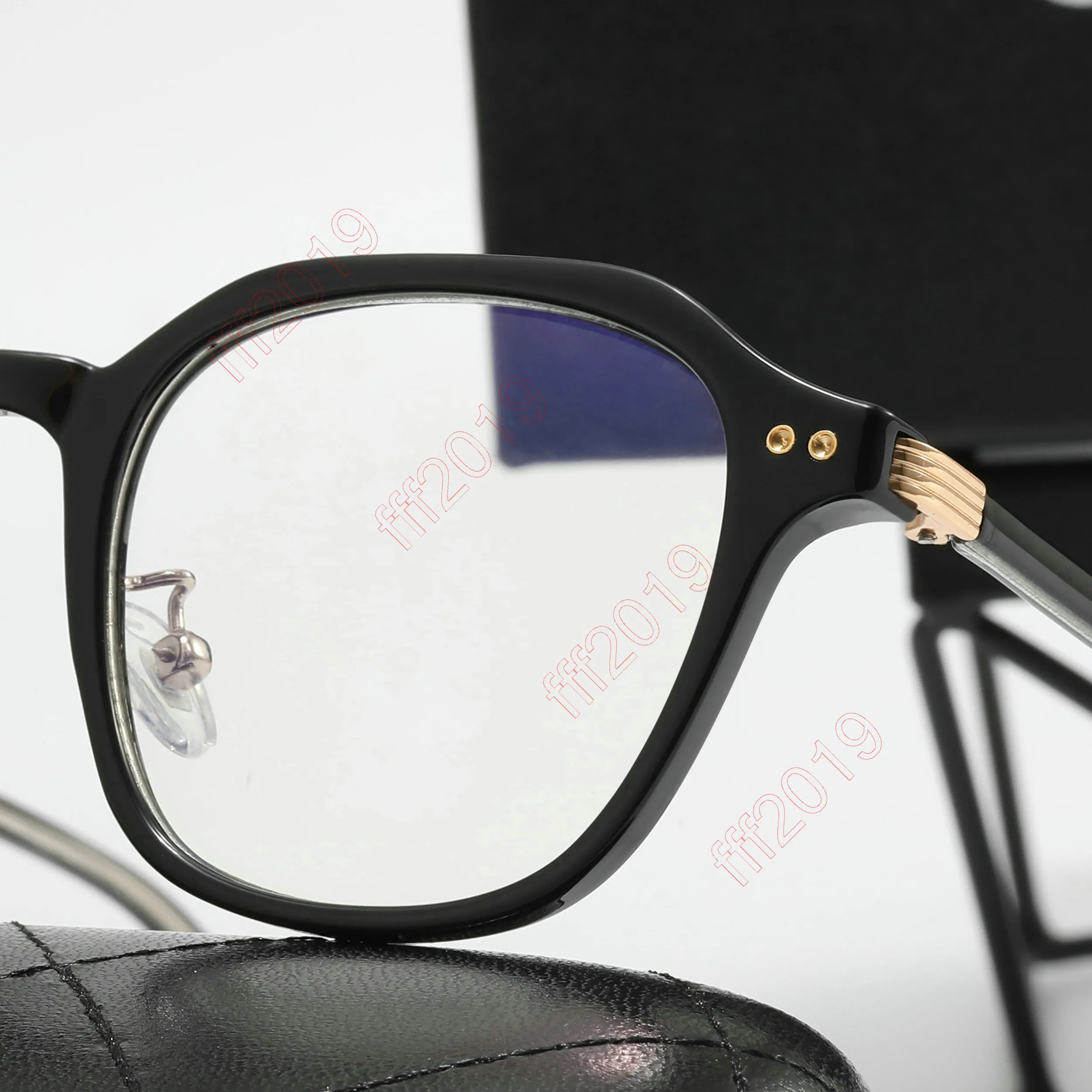2022 modemärke solglasögon runt optiska glasögon kvinnor män rensar anti blå ljus blockering glasögon ram receptbelagd transparen270k