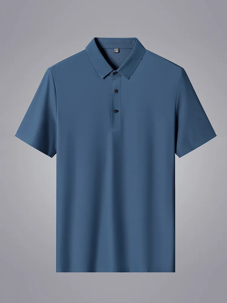 Summer Men Shirts Polo Classic Short Slave Tee respirável resfriamento rápido seco de nylon Polos Men Golf T-shirt Plus Size 8xl 220524