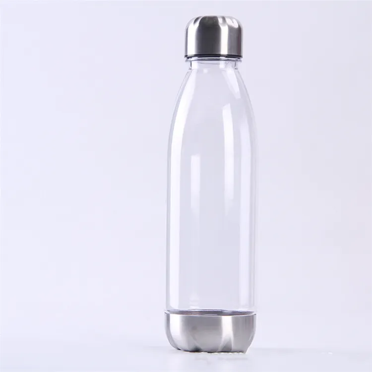 Accueil Boissons Bouteilles d'eau de 750 ml Bouteille en plastique Bouilloire de sport Bouteille de coke PS Bouteilles d'eau de mode ZC1035