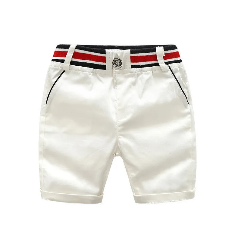 Gentleman voor kinderen Zomerkleding Gestreepte Tops met korte mouwen   Witte shorts Kledingsets voor kinderen Baby Boys Party Suits 220326
