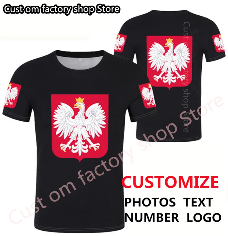 Polonia estate pali personalizzate magliette da uomo sport maglietta fai da -da -te polska emblem camicie personalizzate la maglietta pilacy country 220616