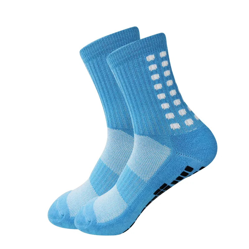 Men's Football Socks Anti Slip Football Youth Sports Clip Round Neck Socks