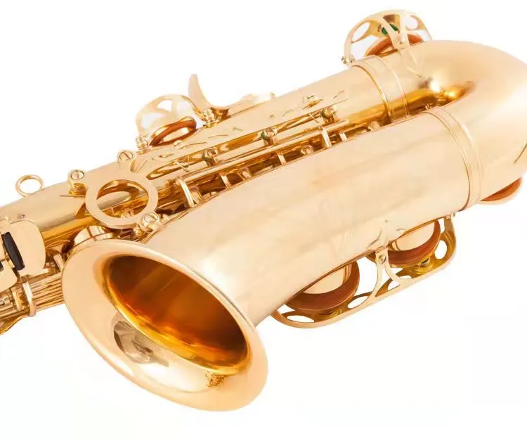 Mosiężne złoto-spłaty profesjonalny saksofon altowy oryginał europejski elektroforezy w kształcie europejskiej europejskiej europejskiej elektroforezy Saks