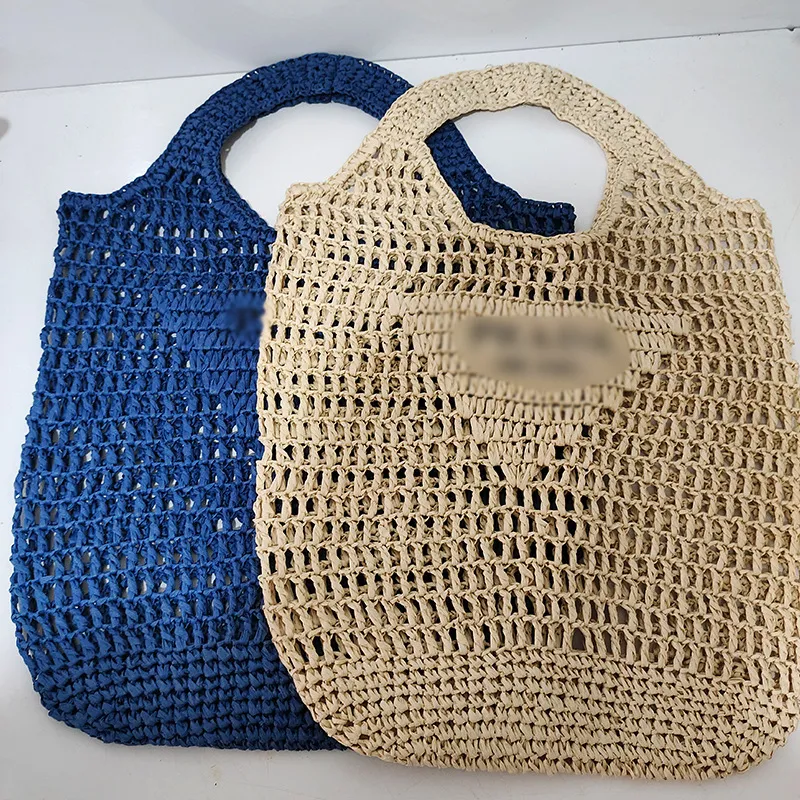 Wholesale Straw Woven Bags Rural Style Hollow Woven Designer Shoulder Bag Europe and American Beach Handbags