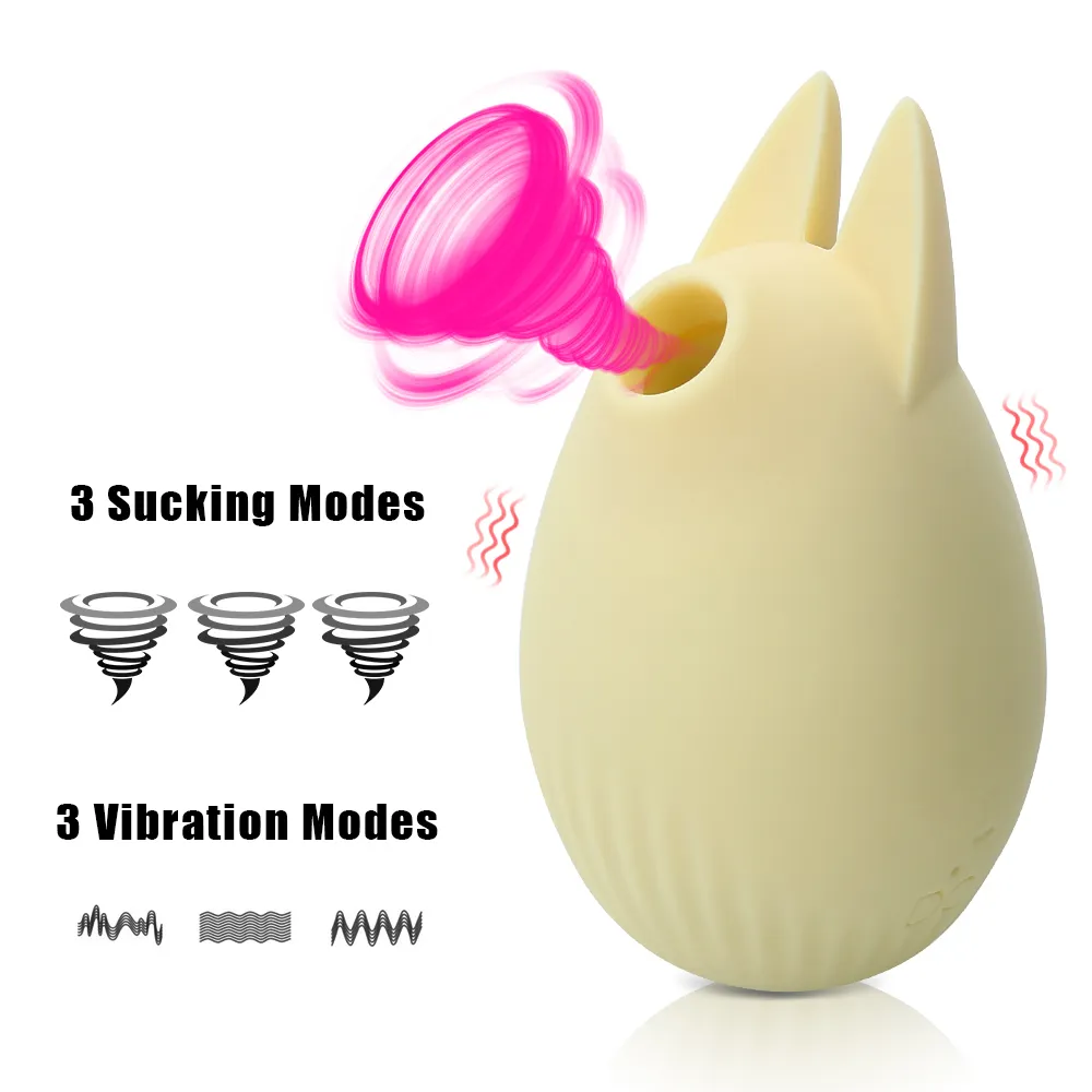 3周波振動膣バイブレーター女性のためのセクシーなおもちゃ口腔乳首吸盤クリトリス刺激大人の製品3吸引モード