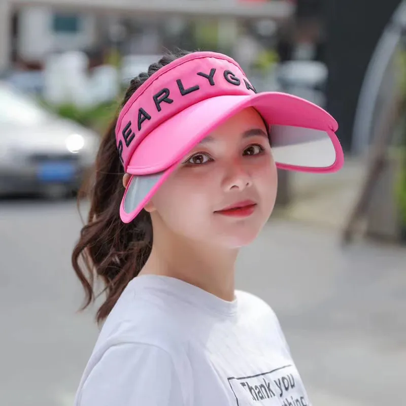 Fashion Summer Vr Empty Top Breathable Wide Visor Female Caps Sports Beach Sun Hats 220627