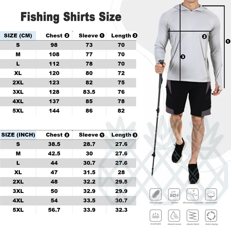 قميص الصيد pelagic قميص مقنعين للرجال الصيف حماية الأشعة فوق البنفسجية الأكمام الطويلة الصيد أعلى الأداء Camisa de Pesca Jersey 220812