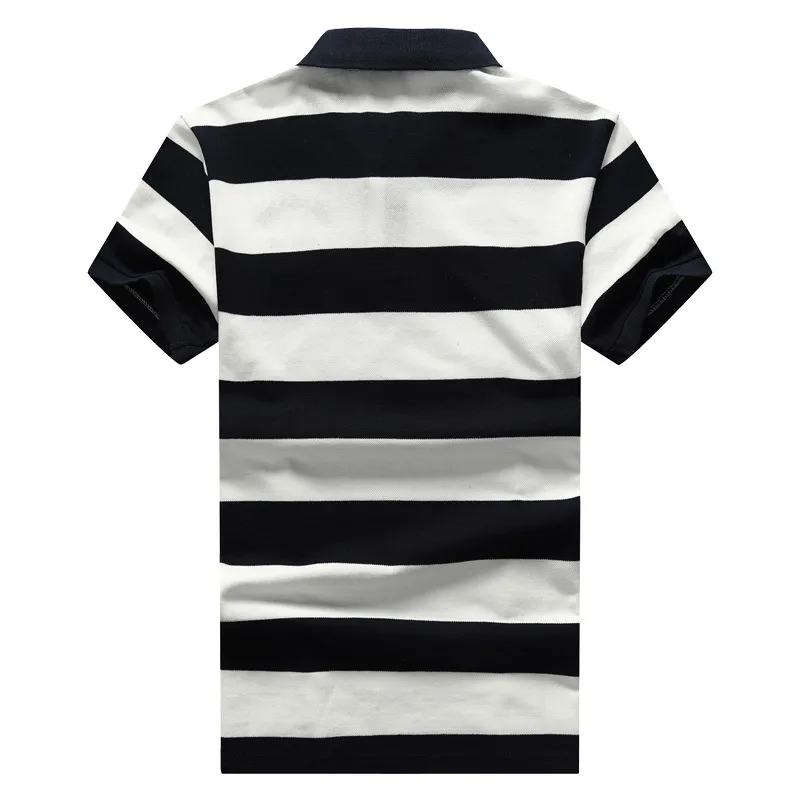 Darphinkasa Striped Polo Рубашка Мужчины Мода Дышащая с коротким рукавом Мужчины Бизнес Повседневная Большая Рубашка Поло Мужчины Короткие Рукав 220408