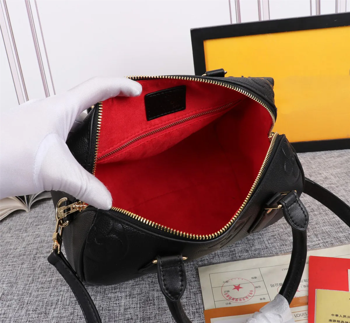 New Shopping Bag Full leather embossing High Quality Tote Handbag women bags Shoulder Bag264p
