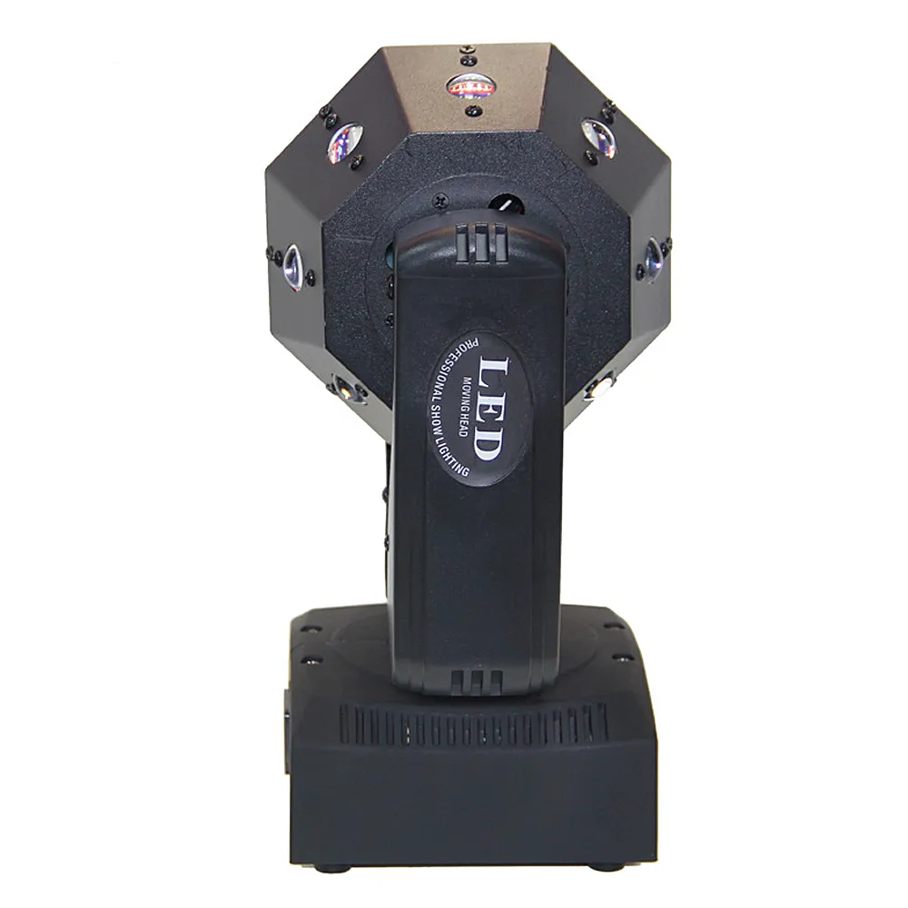 2xディスコステージライト3W MINI LED MOVING HEAD BEAM RGBW 4IN1ダンスミュージックキューブマジックボール照明用