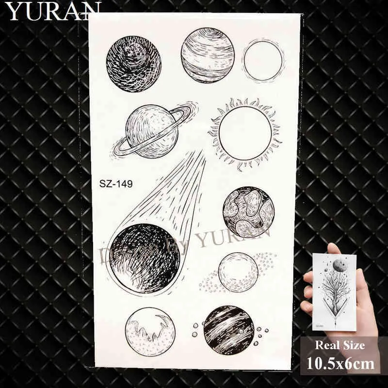 NXY Temporary Tattoo Yuran Cute Flash Children Arm Stickers Baby Hands Fish Watercolor Whale Dolphin Tatoos Women Ocean 0330