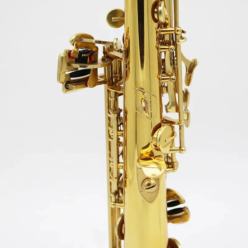 Wysokiej jakości profesjonalny bb saksja sakso-sopranowy instrument wysokich wysokich tonów wysokich prostych rur B-Key Saksofon Saksofon konfigurowalny