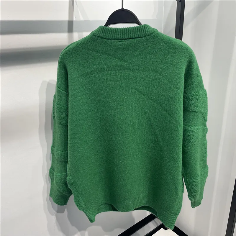 Erkek Sweaters Sıradan Ceket Ceket Giyim Otomatik Kış Yeşil Yün Erkek Kazak Moda Harajuku Örme Erkekler Pullover Casacos 98409 L220826