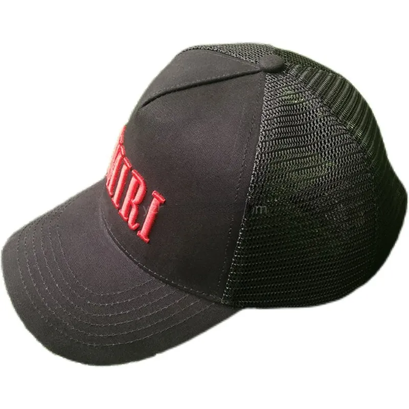Mais recente estilo Am Logo Trucker Hat Caps Designers de luxo Hat Moda Trucker Caps Bordado de alta qualidade Letters2287389