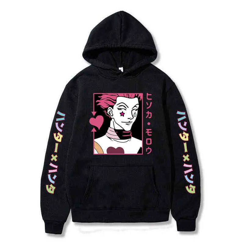 Anime Hunter x Hunter Hitoka Hoodies Sorto Casual STREETWATH STREETWATH DESTIMENTO DE ESTRADORES NOVOS MATHONS DE MATHEREX UNISSISEX ROPOS G220429