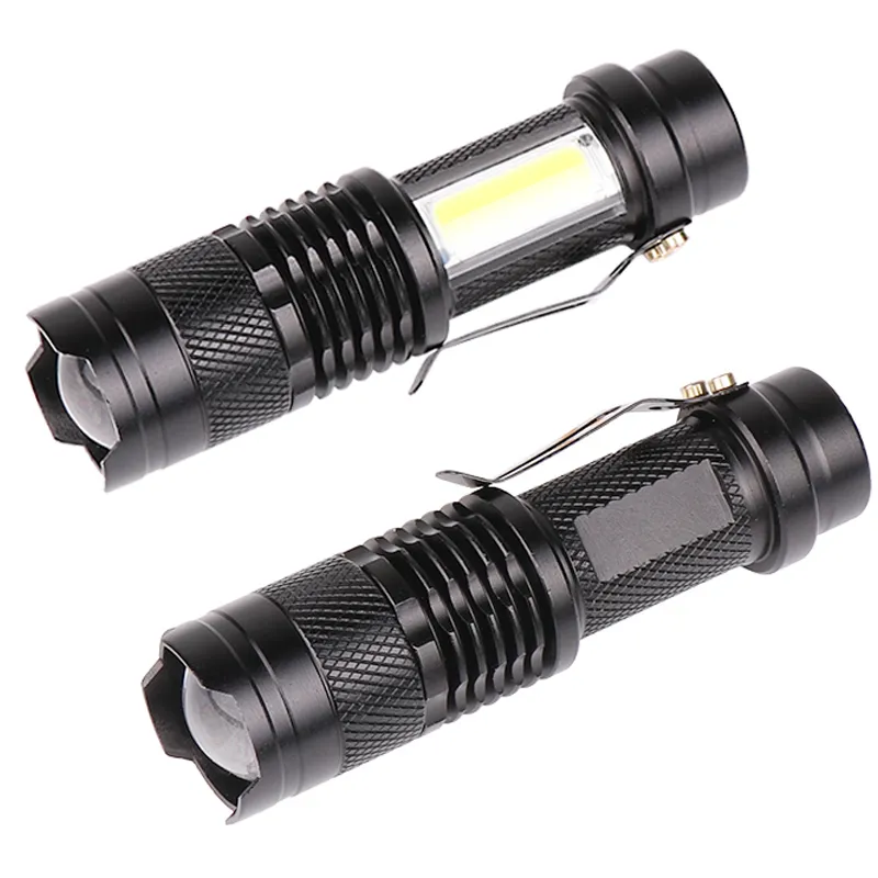 New Built in Battery Newest Design XP-G Q5 USB Charging Flashlight COB LED Zoomable Waterproof Tactical Torch Lamp LED Bulbs Yunmai