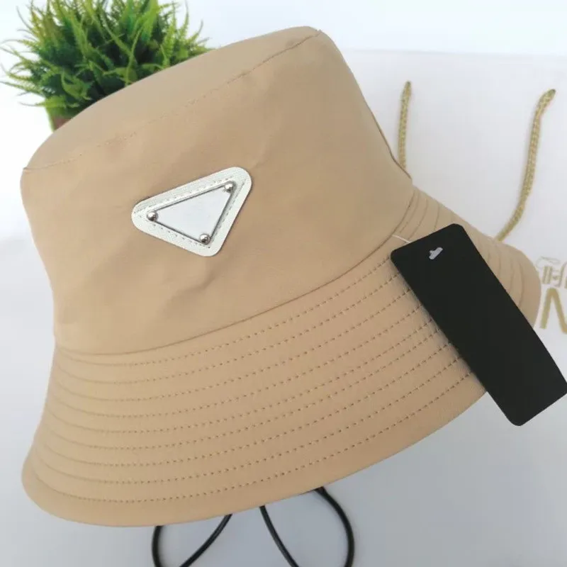 Mode Top Triangle Mark Bucket Hat Women039S Brand AllMatch Bucket Hat Men039S Sun Hats8015459