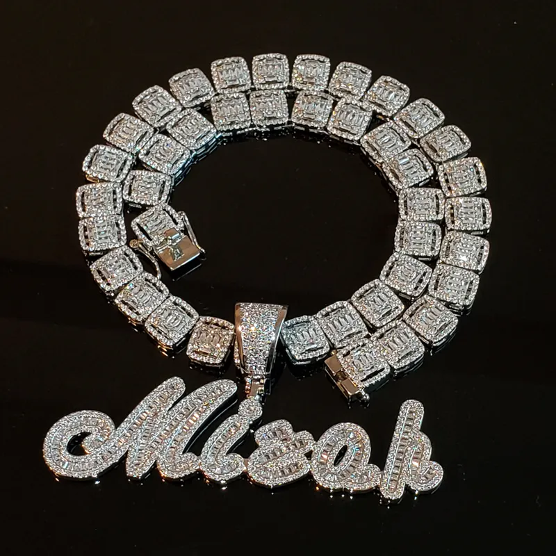 Ожерелье с подвеской в стиле хип-хоп на заказ с веревочной цепочкой цвета: золотистый, серебряный, с цирконием, мужские подвески, Jewelry278Z