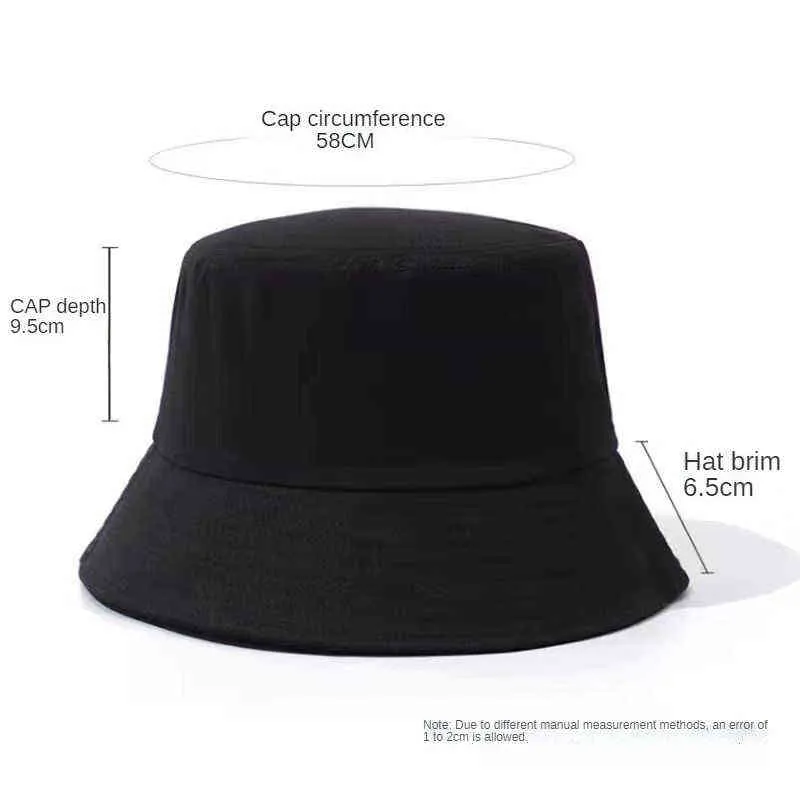 유전자 면화 캐주얼 버킷 모자 파나마 모자 여성 양면 착용 야외 캥거루 낚시 모자 남성 피셔 맨 모자 콩테 고로 H220419
