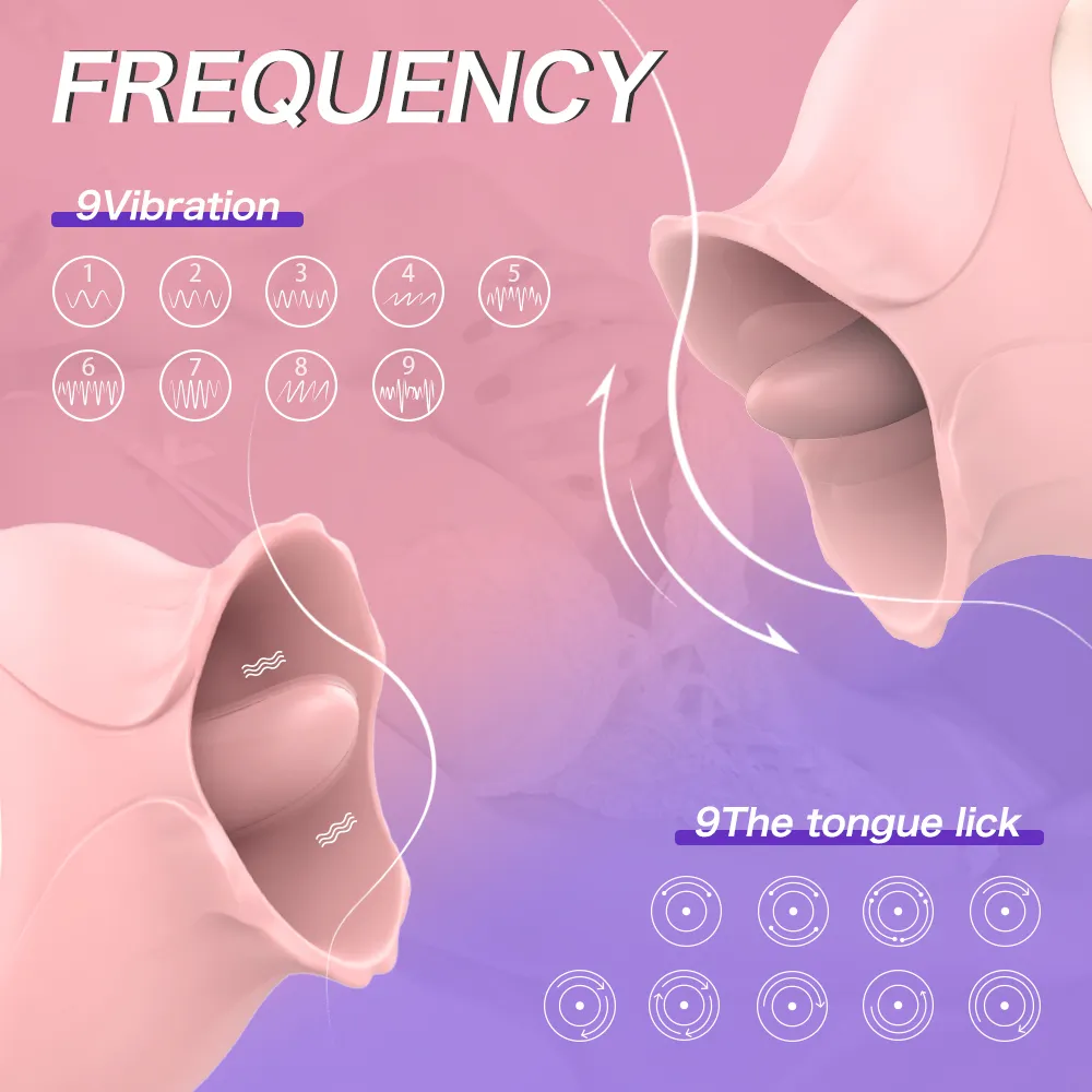 Fanxy Język Licking Vibrator dla kobiet g-punkt stymulator sutek doustny cipka doustna pochwa szybka orgazm seksowne zabawki pary