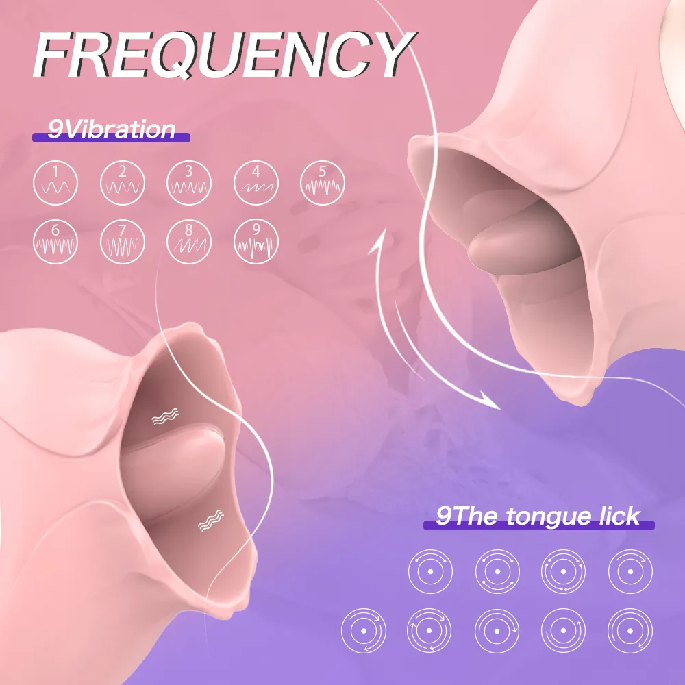 PHANXY Tongue Licking Vibratore le Donne G-Spot Clit Stimolatore del Capezzolo Figa Orale Vagina Orgasmo Rapido Giocattoli sexy Coppie