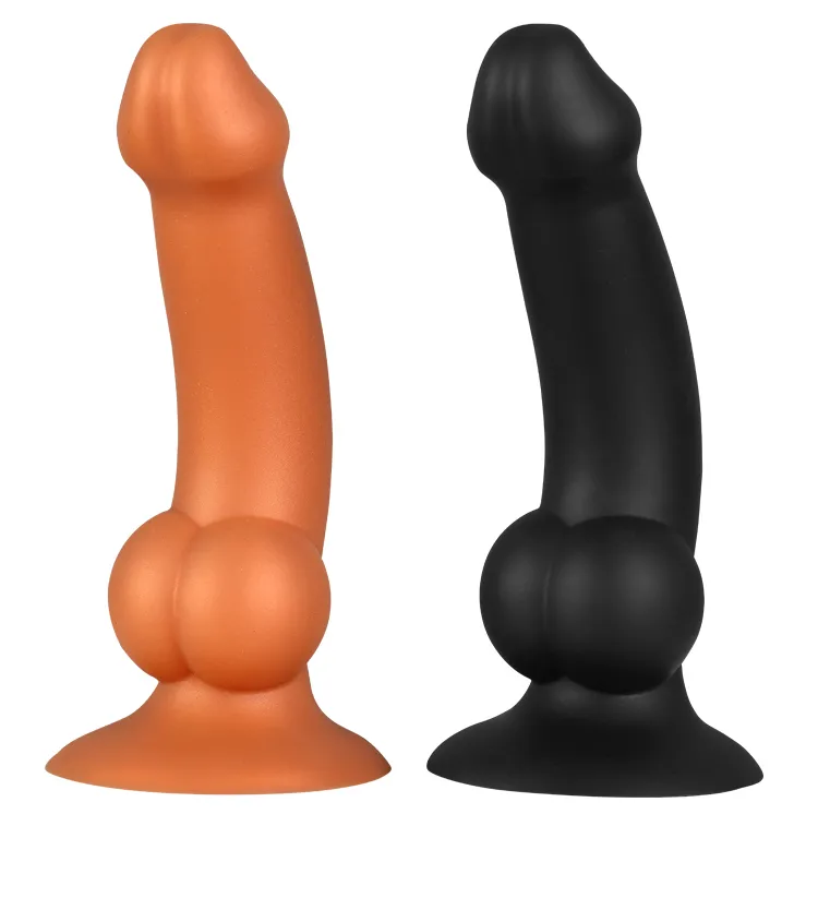 Płynny silikonowy dildo analny z kubkiem ssącym miękki realistyczny penis penis masturbator masturbator duży tyłek wtyczka seksu dla kobiet lesbijka 28890221