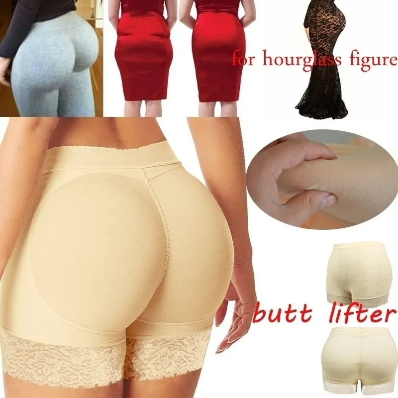 Shapewear Miracle Body Shaper e nádegas Principador de nádegas Fake Butt acolchoado calcinha escultura de elevador de quadril e renda para cima 220702