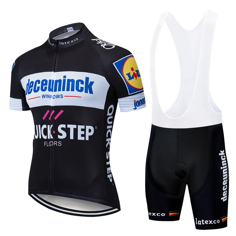 Quickstep Pro Bicycle Team Kurzarm Maillot Ciclismo Herren Radtrikot Kits Sommer atmungsaktive Radsportbekleidung Sets 220423