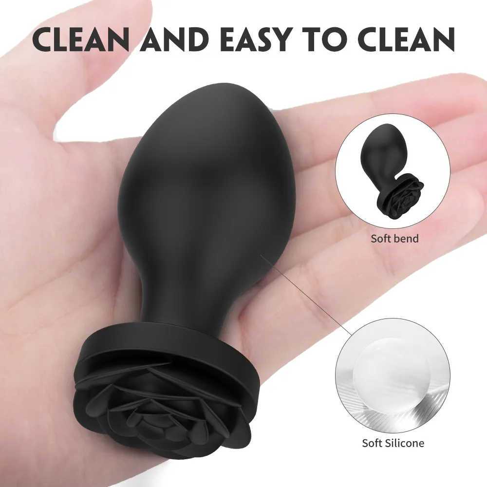 Set Silicone Butt Plug Anal Unisexy sexy Stopper Built-in steel Ball Adult Toys for Men/Women Trainer Couples