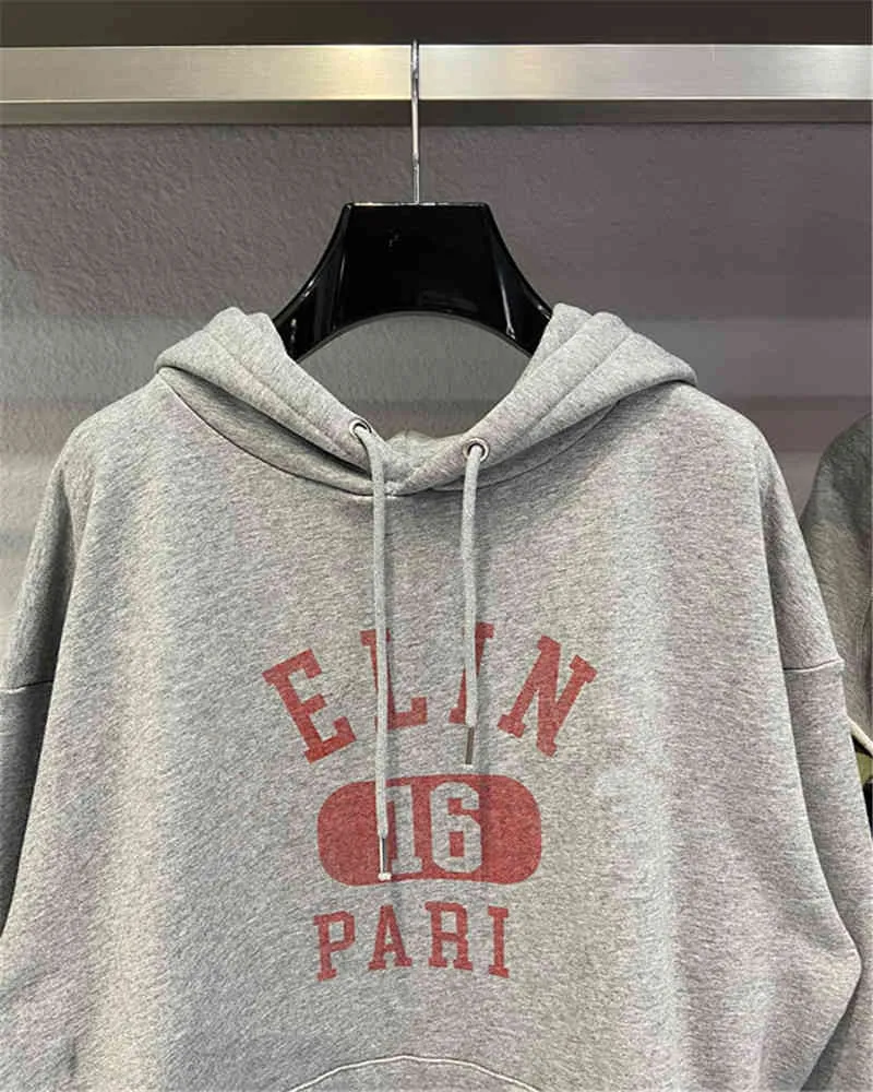 Hoddies Poison Excelent Sense versie 21SS herfst en winter nieuwe doos 16 bedrukt paar los Terry hoodie trui paar