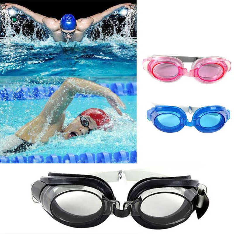 Professional Swimming Goggles Waterproof Anti Fog Silicone Swim Eyewear Adjustable UV Protection Glasses With Earplugs Nose Clip Y220428