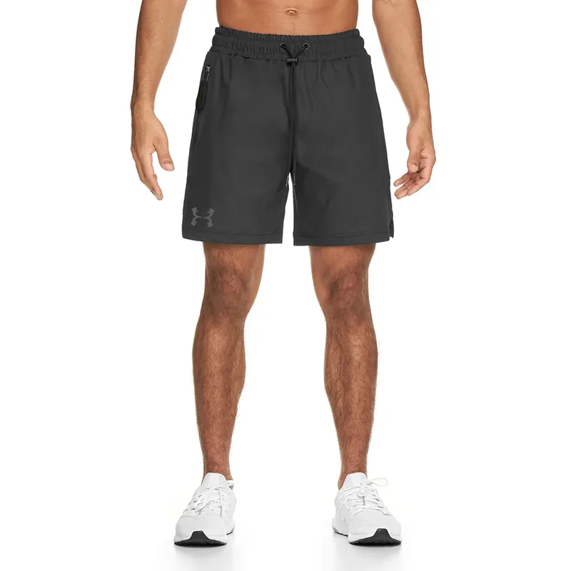 Pantaloncini da uomo impermeabili traspiranti casual sportivi da uomo da jogging PALESTRA fitness pantaloni a cinque punte ad asciugatura rapida nero rosa 220621