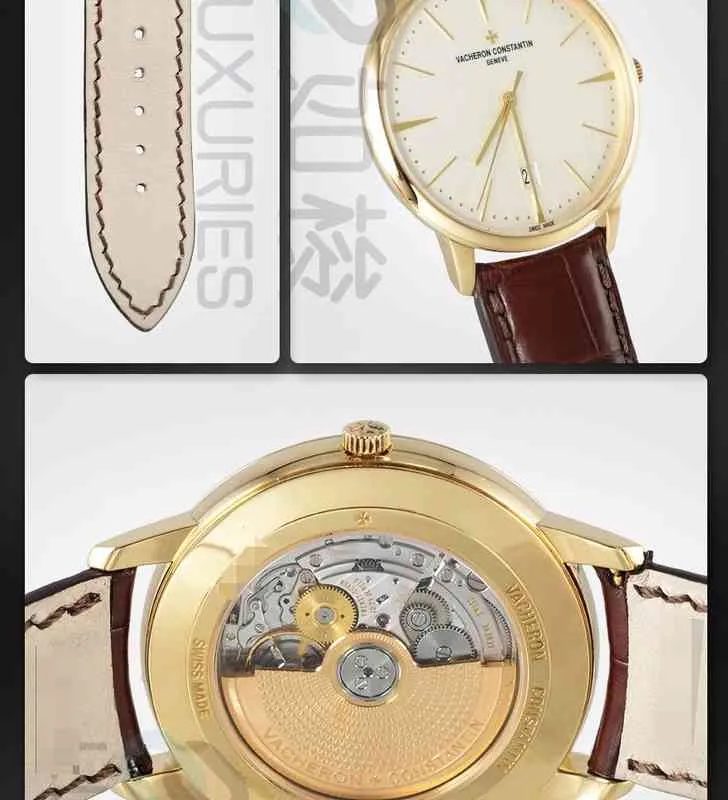 Superclone Patrlmon Luxury Watch Designer وراثي 18K الذهب التلقائي للرجال 85180/000J معصم رجال الأعمال