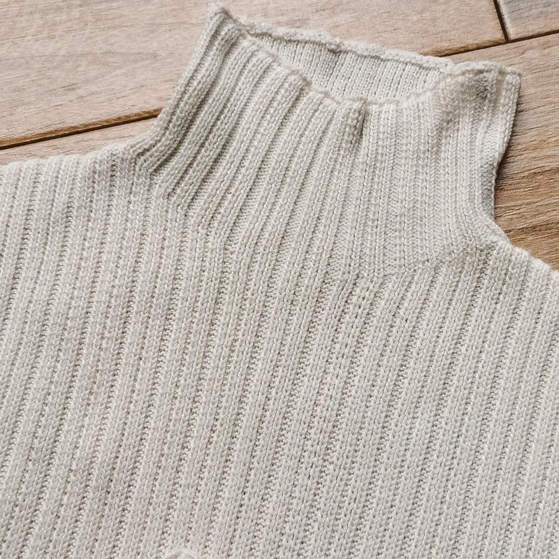 BOOFEENAA Y2k maglione dolcevita lavorato a maglia gilet con maniche lunghe solido indie vintage crop top autunno inverno abbigliamento donna C88DZ20 220719