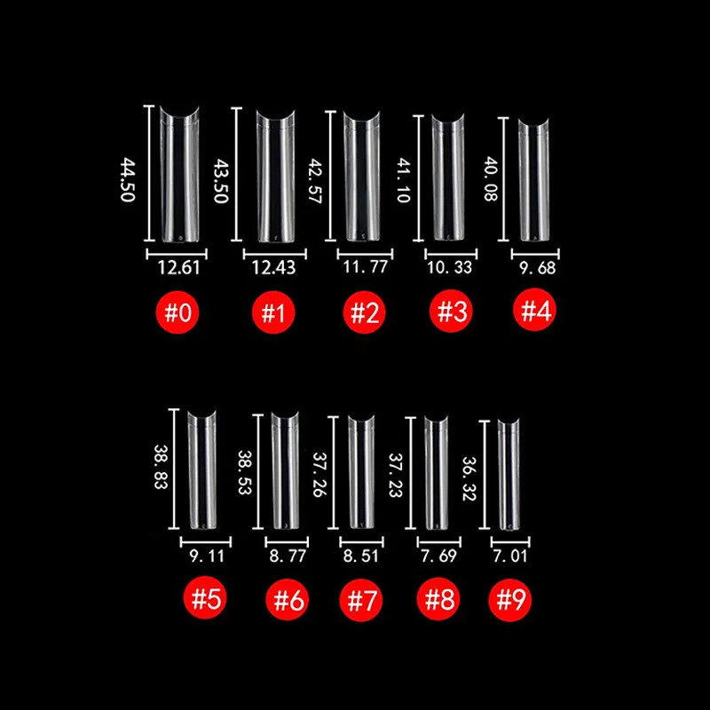 c曲線なしフラットスクエアネイルチップ平らなストレートハーフカバーxxlロングフォールトネイルアクリルマニキュアツール220716