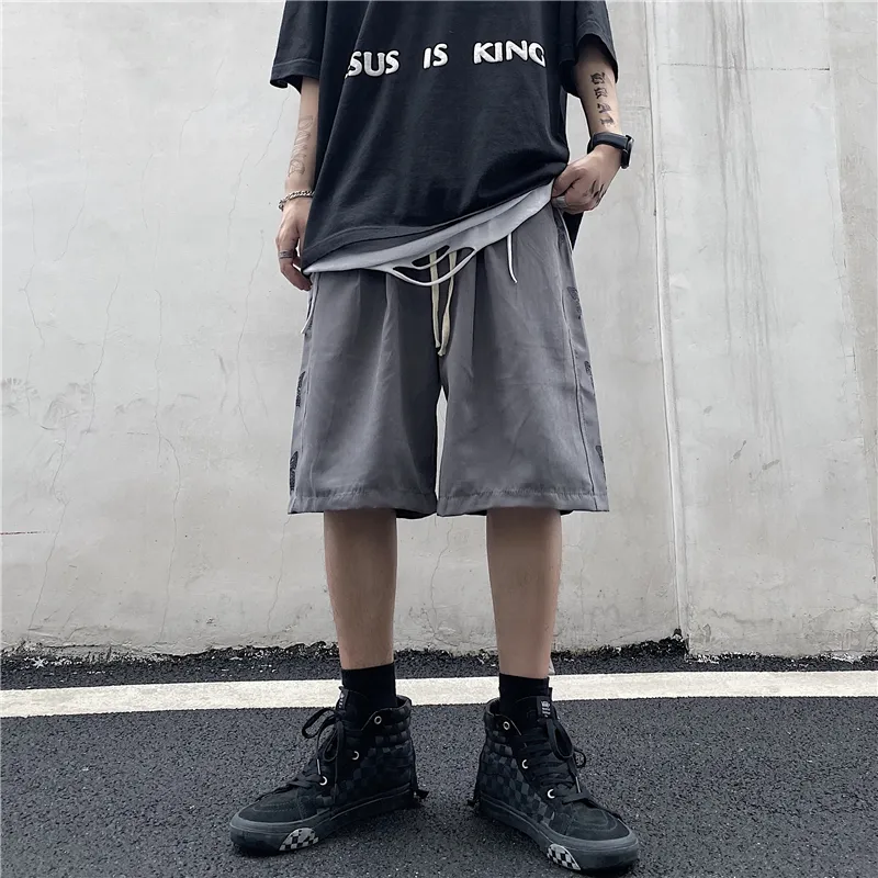 Шорты Мужчины ED Casual Unisex Couples Daily High Street Short Korean INS Summer Hiphop Streetwear Retro 220608