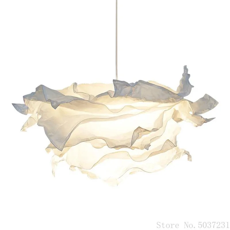 Pendellampor nordiskt papper blommelampa kreativt hus handgjorda diy hängande sovrum restaurang lyster inomhus belysning fixtur e27pe286p