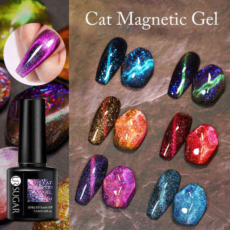 NXY Nail Gel Lichtgevende Kat Magnetische Polish Set met Magneet Stick Glitter Vernis Soak Off UV LED-lak 0328