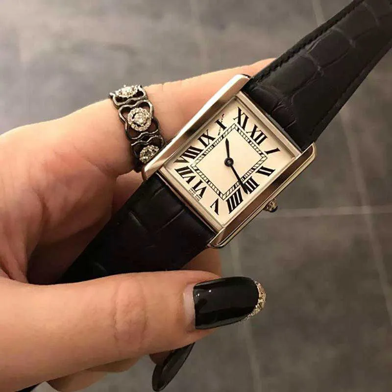 Lady U1 new watches New Fashion Women Dress Watches Casual Rectangule Leather Strap Relogio Feminino Lady Quartz Wristwatch gift282W
