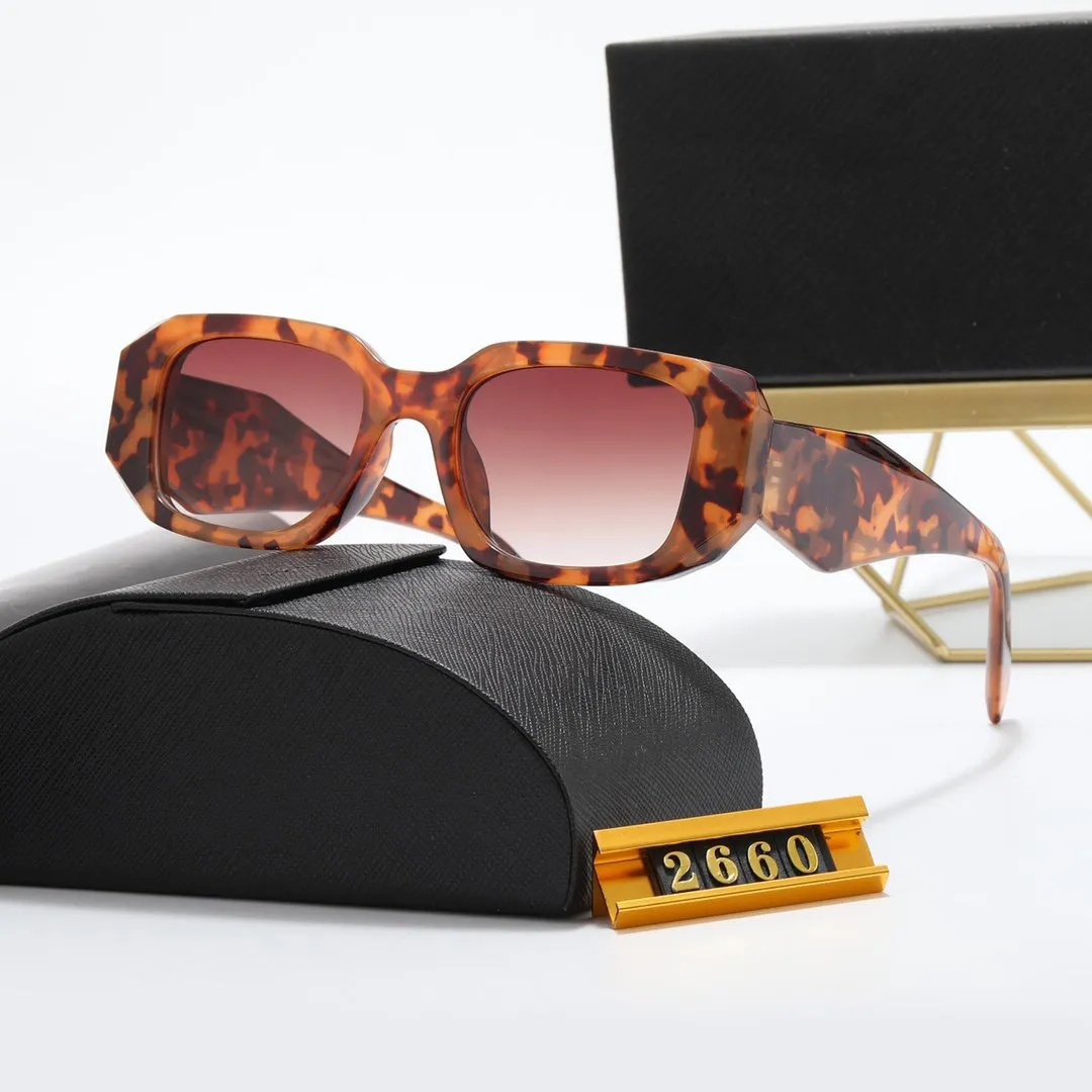 Modedesigner rektangel solglasögon för man kvinnan goggle strand solglasögon lyx retro liten ram uv400 unisex solglasögon 7 färg opt 284w