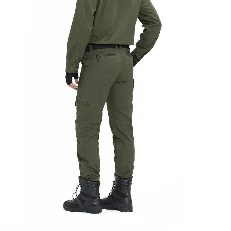Calças táticas do exército calças de carga militar de estilo Men Camo Camo Plus Tamanho Algodão Muitas Camuflagem Male Machone Black Troushers 220704