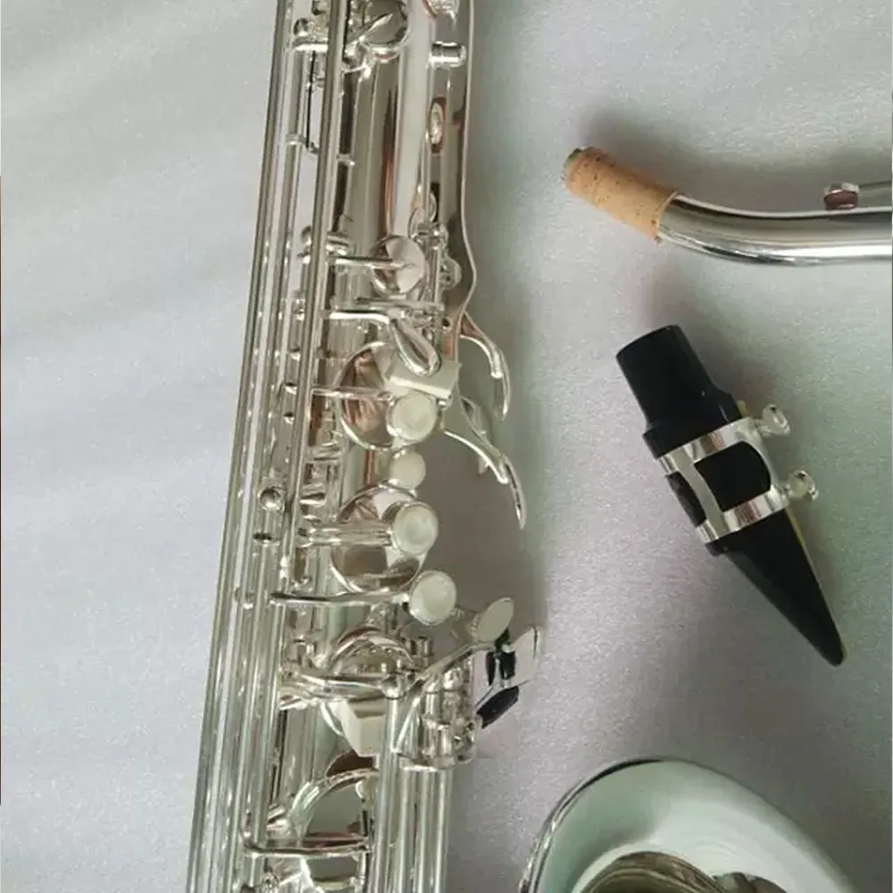 Nieuwe zilveren YTS-875EXS Bes professionele tenorsaxofoon volledig zilver gemaakt van het meest comfortabele tenor saxofoon jazzinstrument