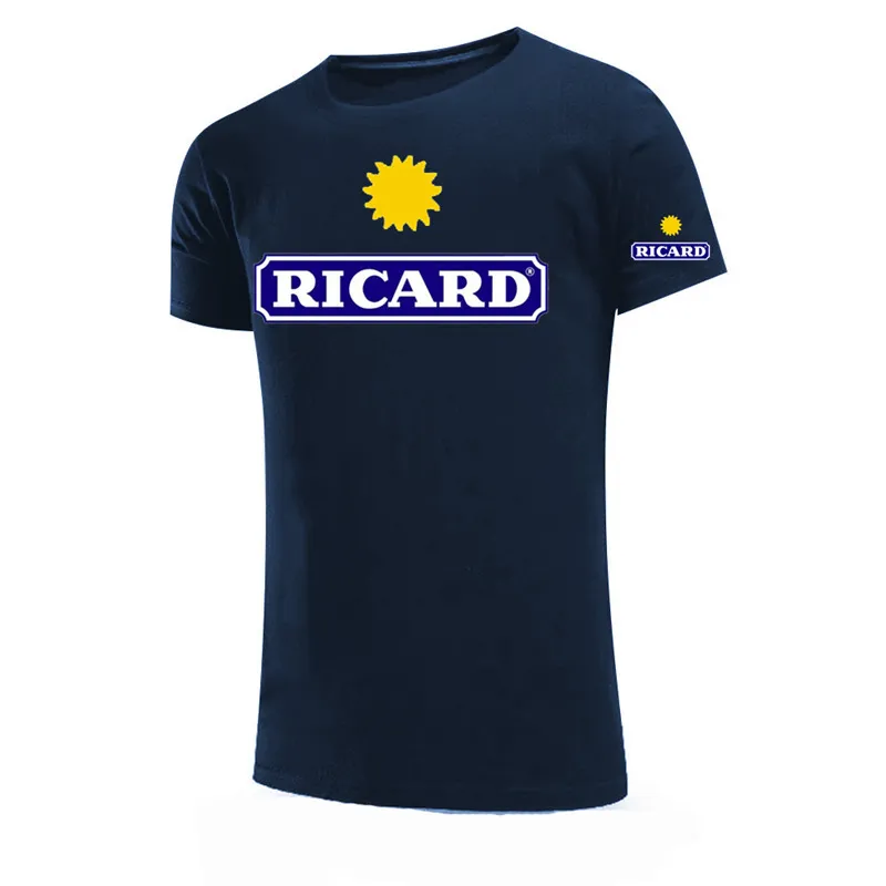 Ricard T Shirts Men Casual Cool Cotton Short Sleeve Summer Oversize Ricard Shirt Tshirt Tops Tees 220524