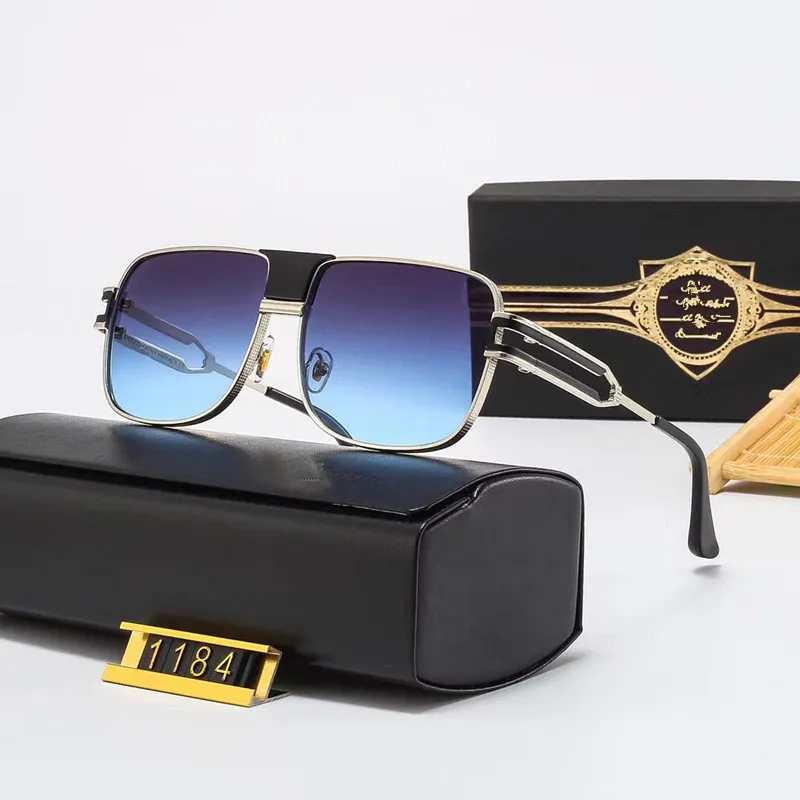 Gafas de sol rectangulares a la moda para mujer y hombre, diseño de marca DI, colores caramelo, gafas de sol planas de gran tamaño, gafas de doble puente 269G