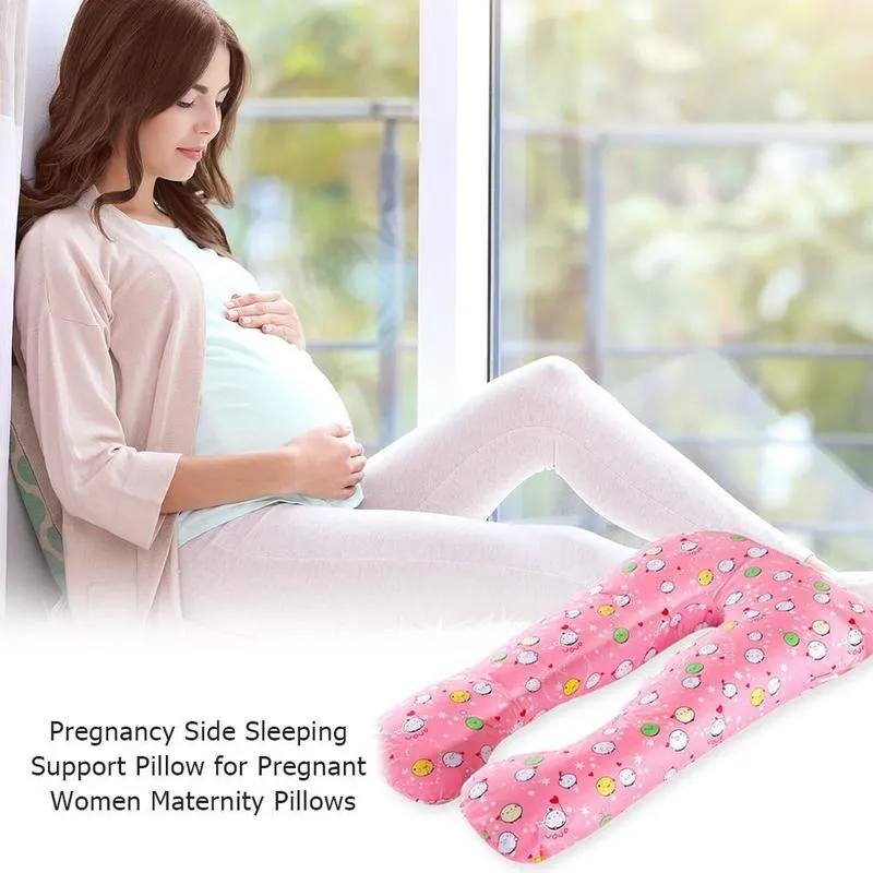 Taie d'oreiller imprimée de maternité, en pur coton, amovible, lavable, en forme de U, pour femmes enceintes, sieste, 220623