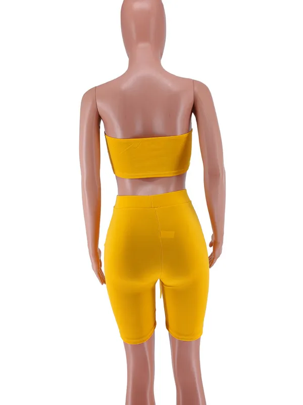 Neon Color dwuczęściowe zestawy Kobiety Aktywne dres letnie koronkowe raski koronkowe Up Up Crop Tops Bandage Bikers Krótki strój Streetwear Suit 220527
