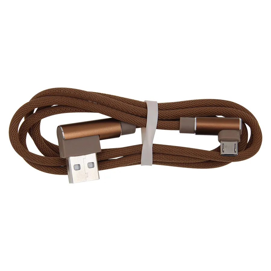 Cavo micro USB a ricarica rapida Cavi a 90 gradi Cavo dati caricabatterie tipo C 1M 2M 3M smartphone Samsung Huawei Xiaomi